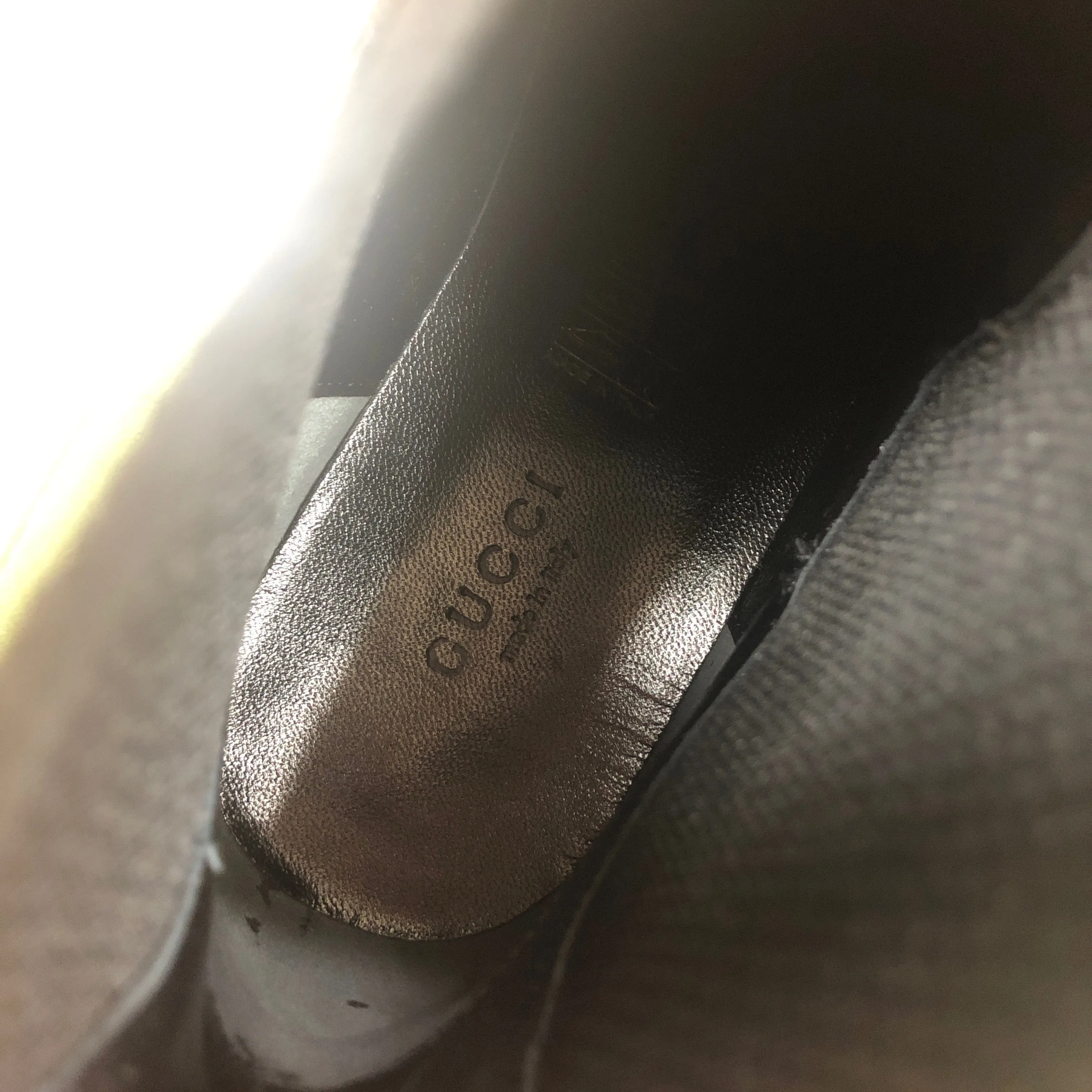 Gucci Nappa Matelasse Frances Chelsea Boots in Black