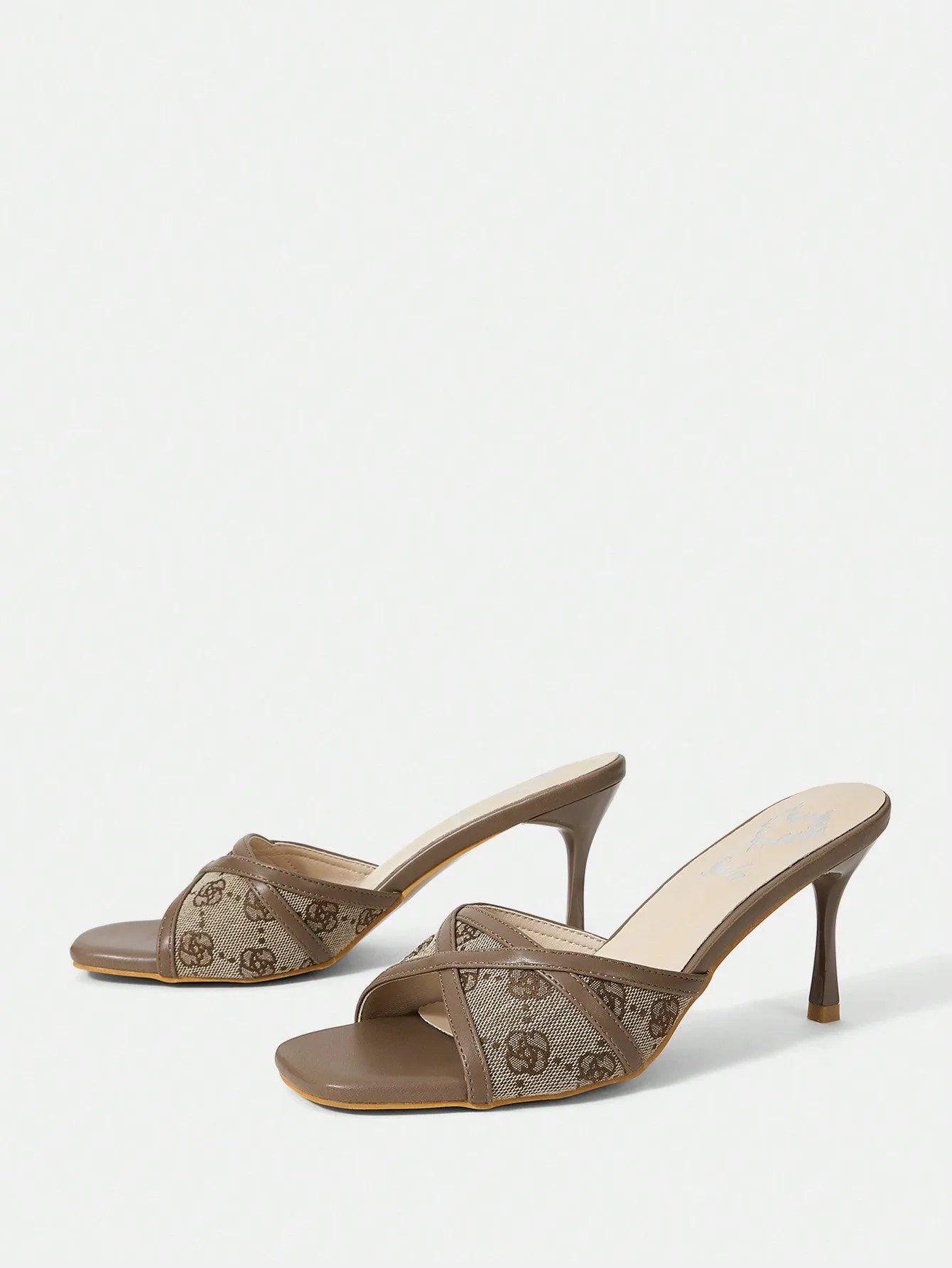 ICON Peep Toe Stiletto High Heeled Sandals