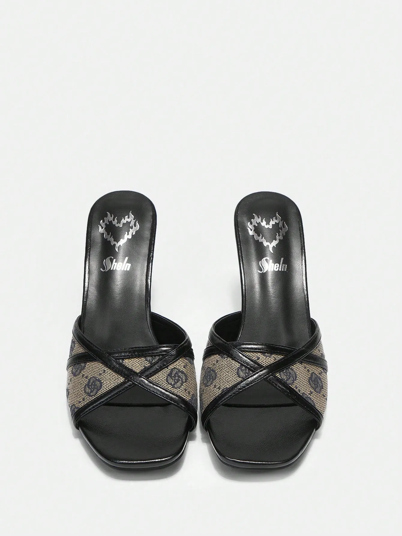 ICON Peep Toe Stiletto High Heeled Sandals