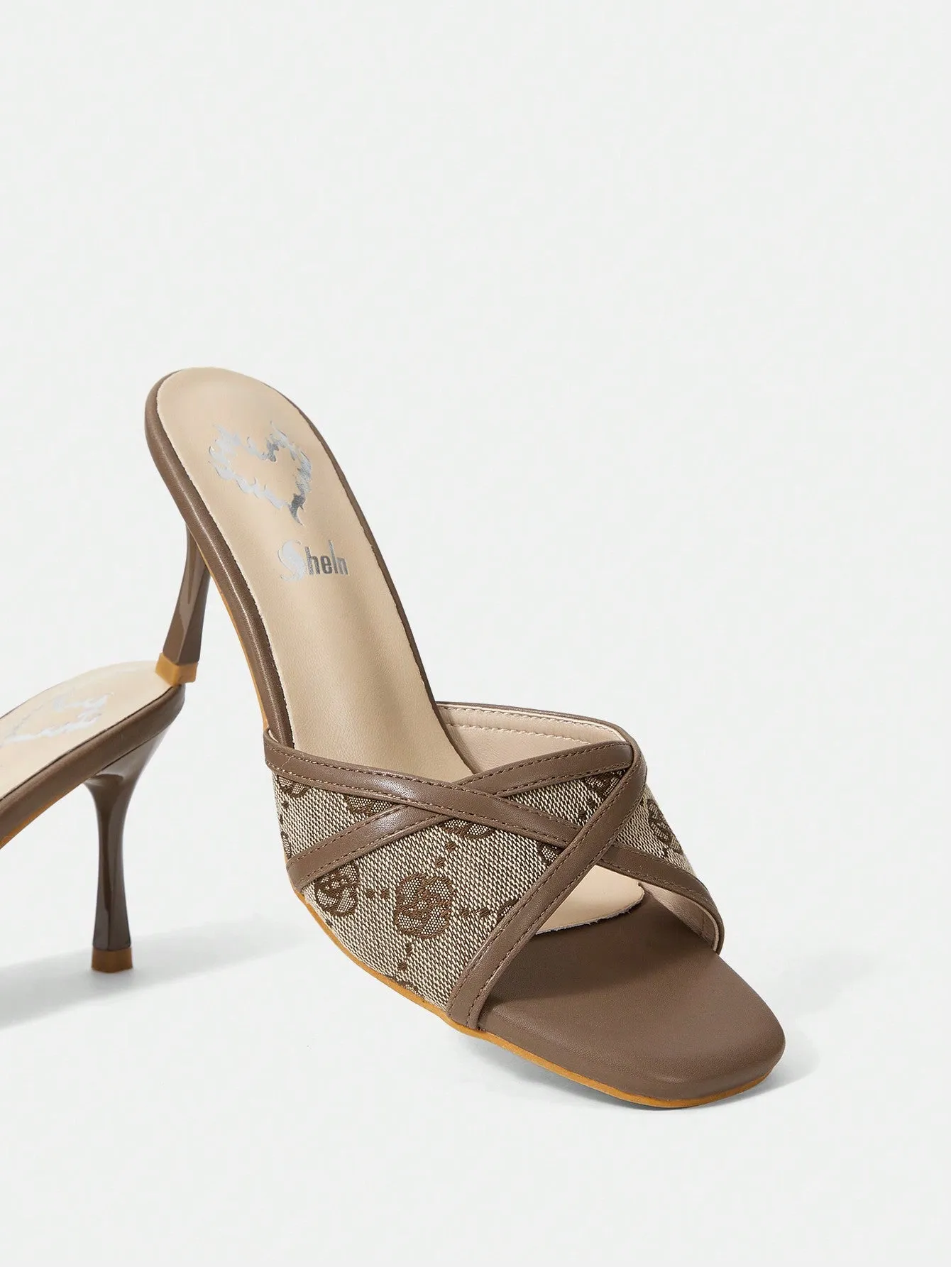 ICON Peep Toe Stiletto High Heeled Sandals
