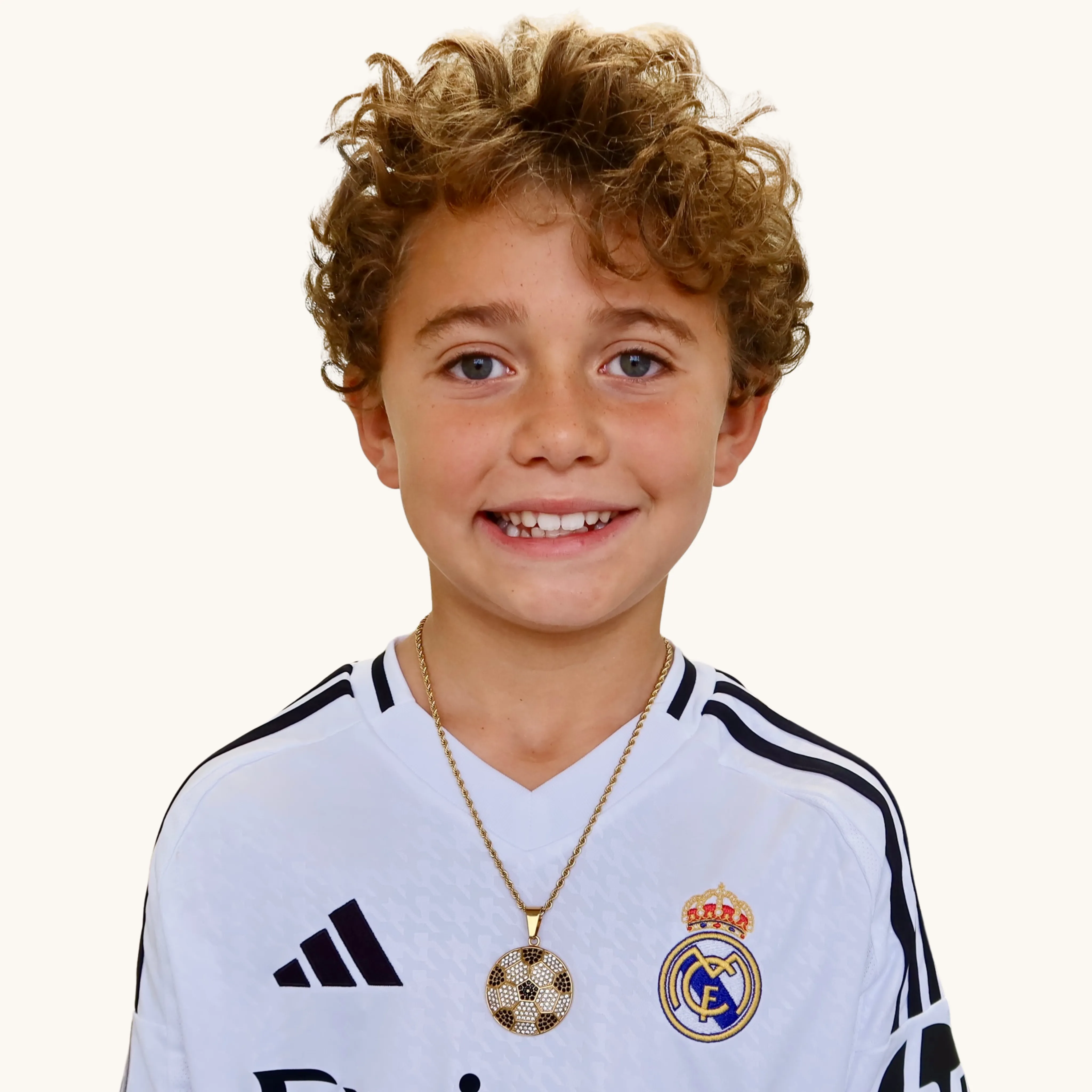 Icy Soccer Pendant Necklace