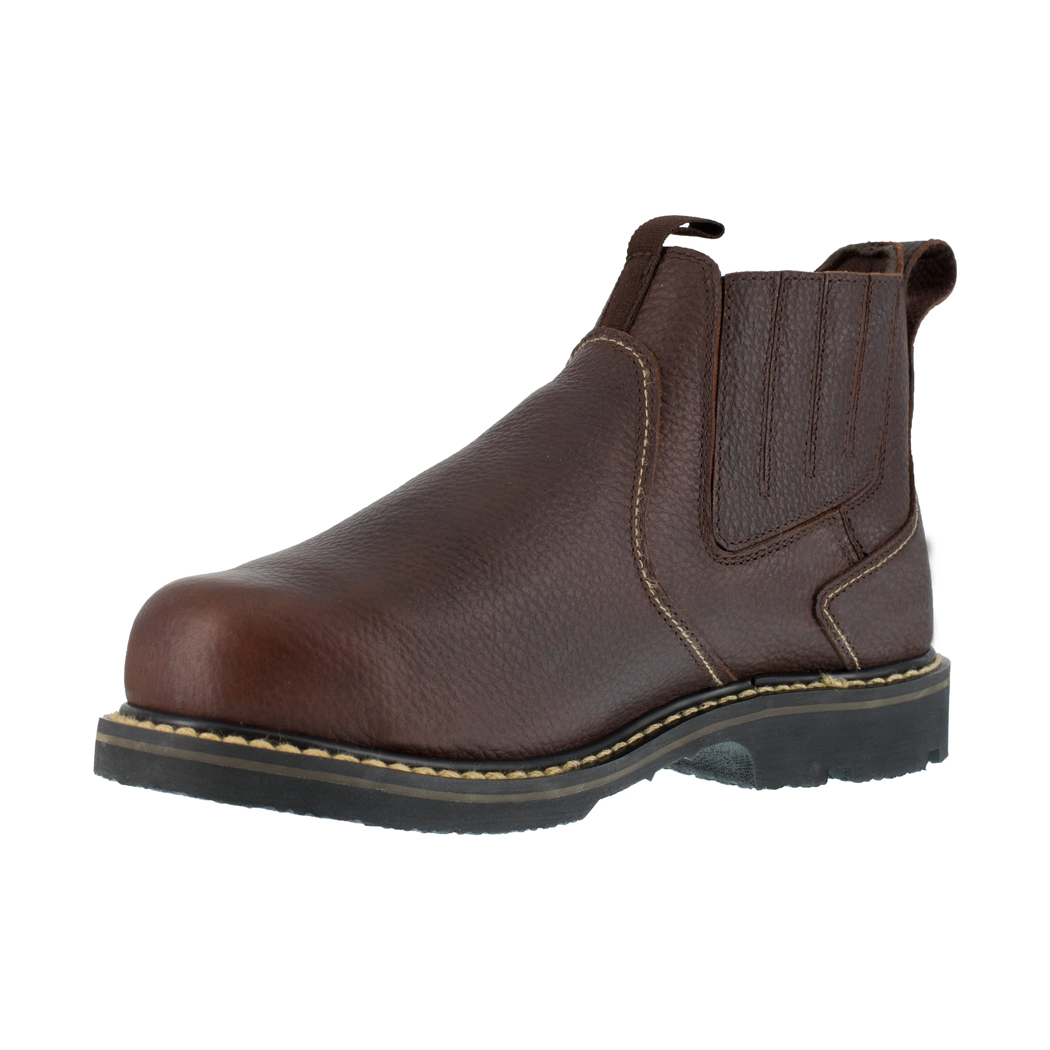 Iron Age Men's Groundbreaker 6" Steel Toe CushGuard Metguard Work Boot - Brown - IA5018