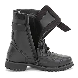 Joe Rocket Ladies Black Combat Leather Boots