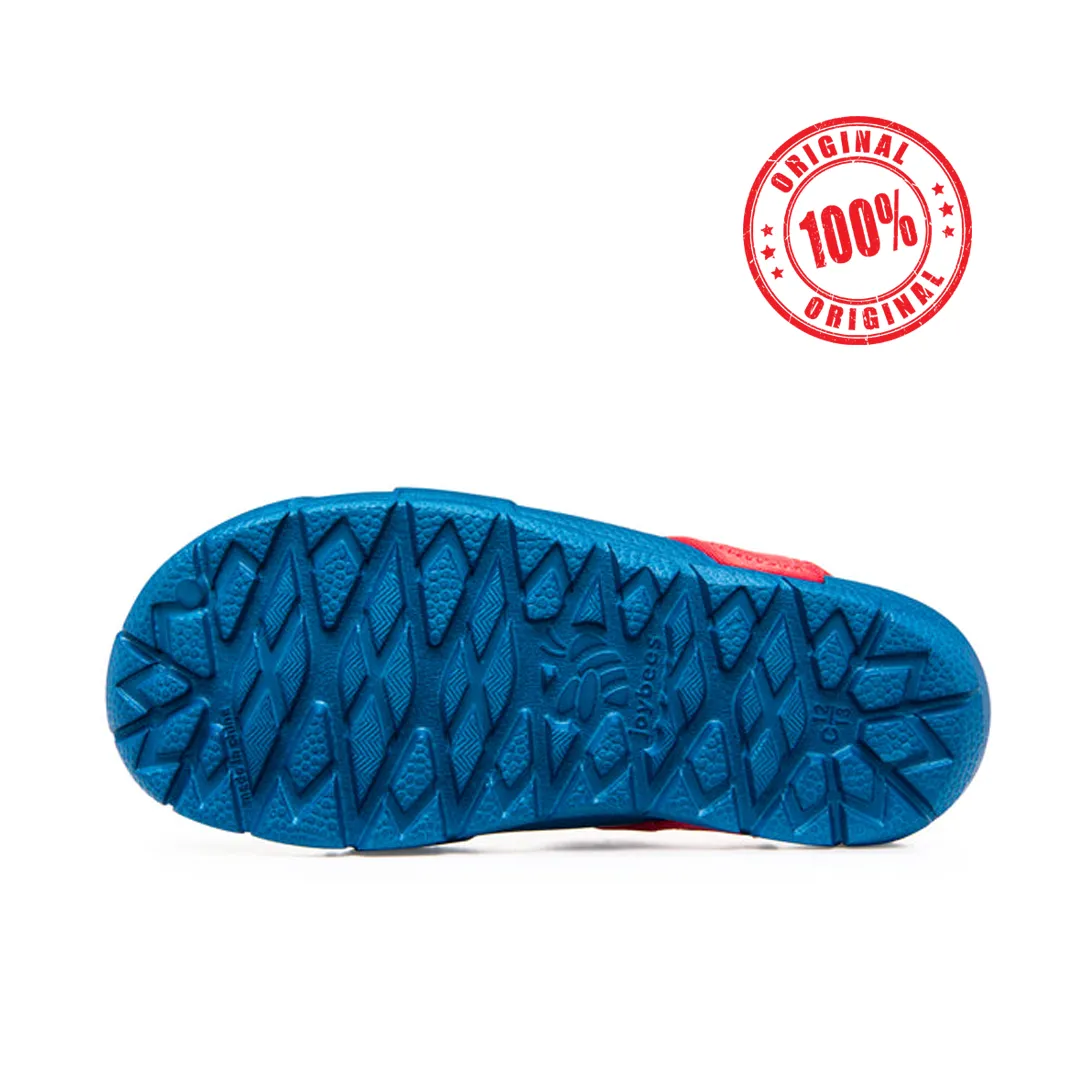 Joy-Bees Kids Creek Sky Blue / Red Strap Sandal