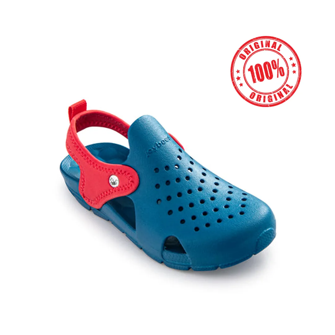 Joy-Bees Kids Creek Sky Blue / Red Strap Sandal