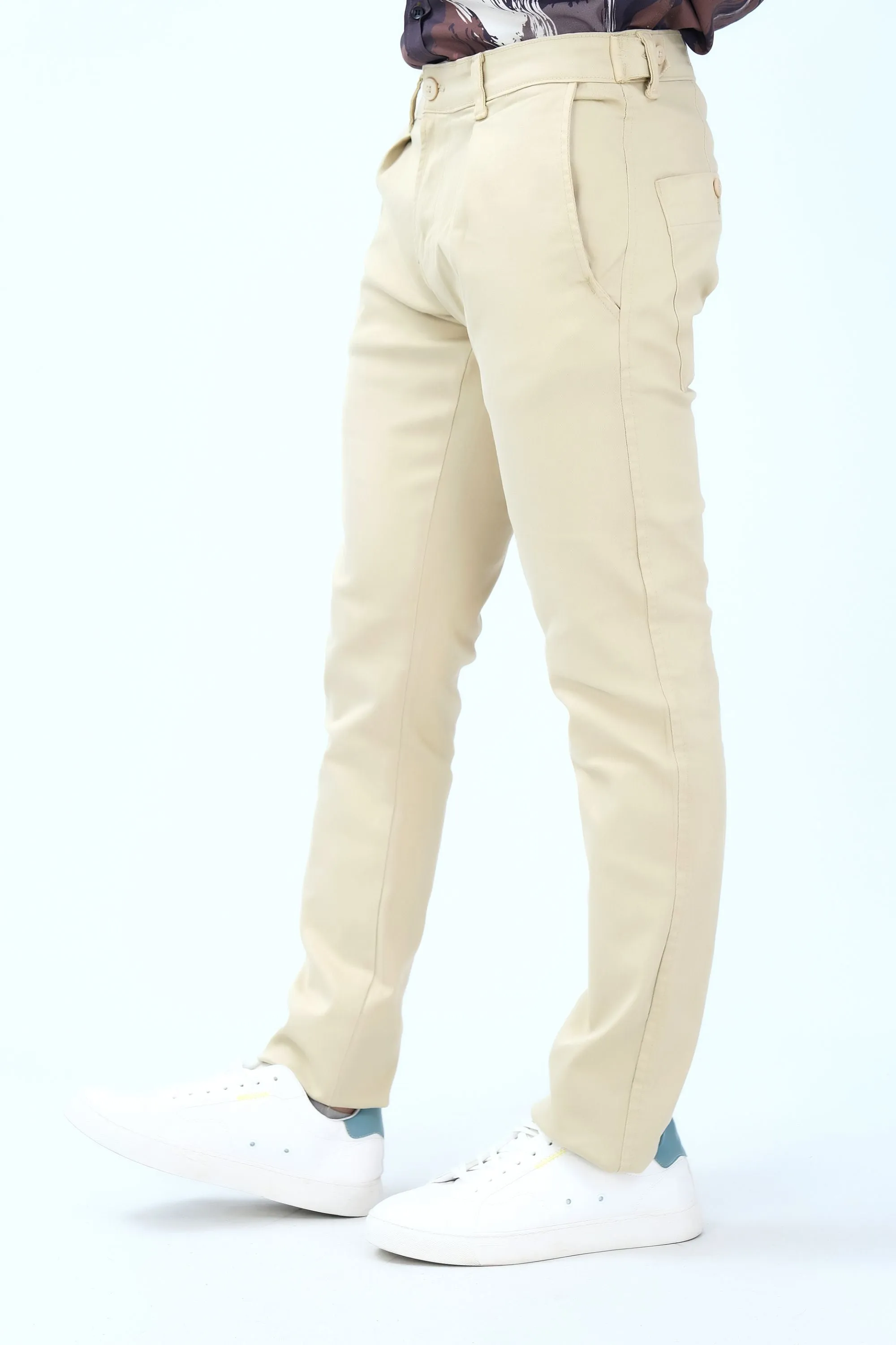 Khaaki Slim Fit Fashion Pants