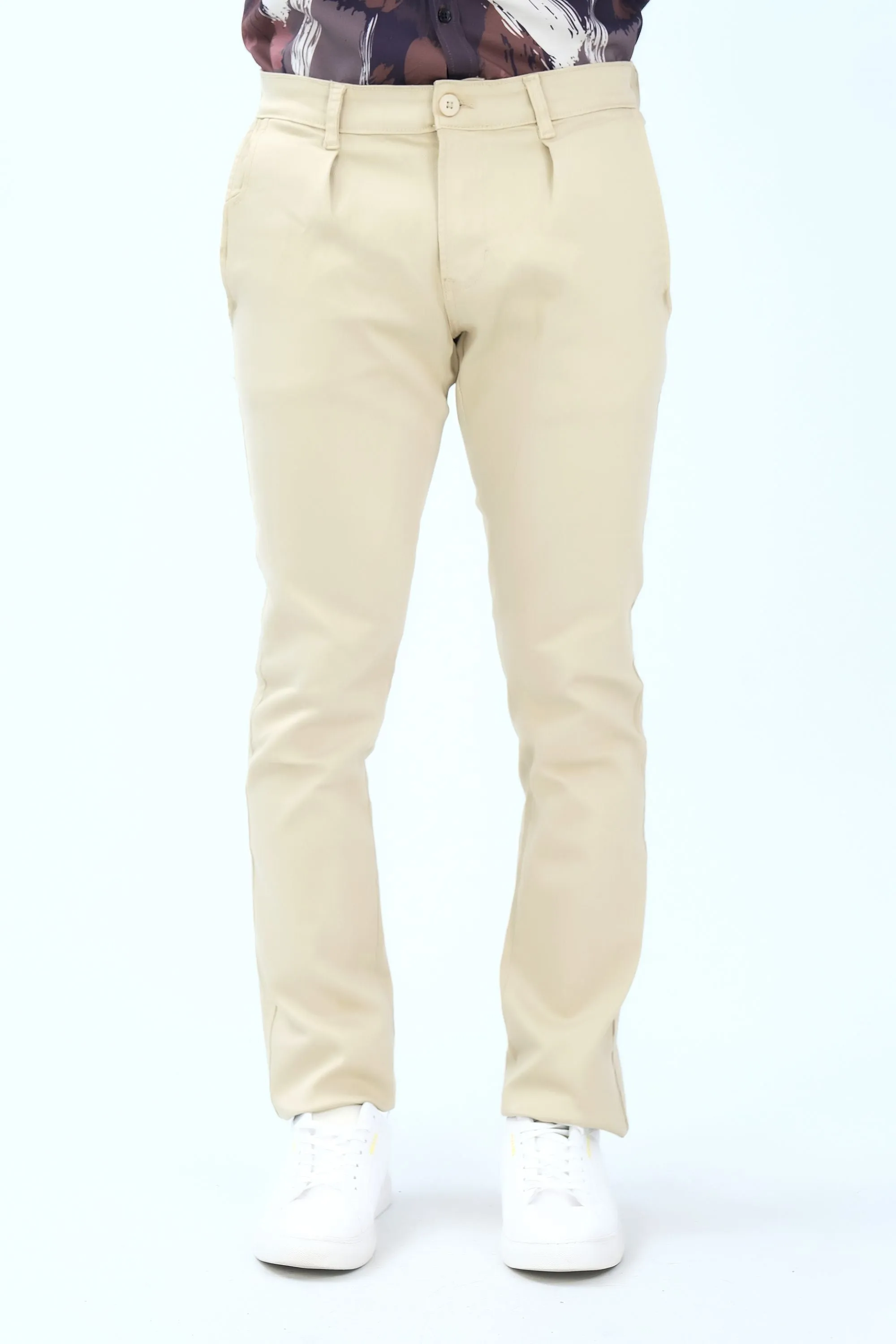 Khaaki Slim Fit Fashion Pants