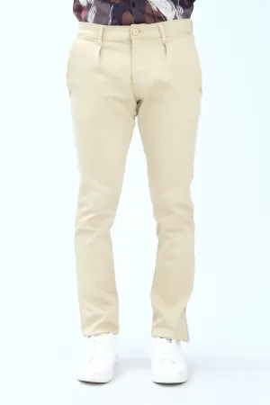 Khaaki Slim Fit Fashion Pants