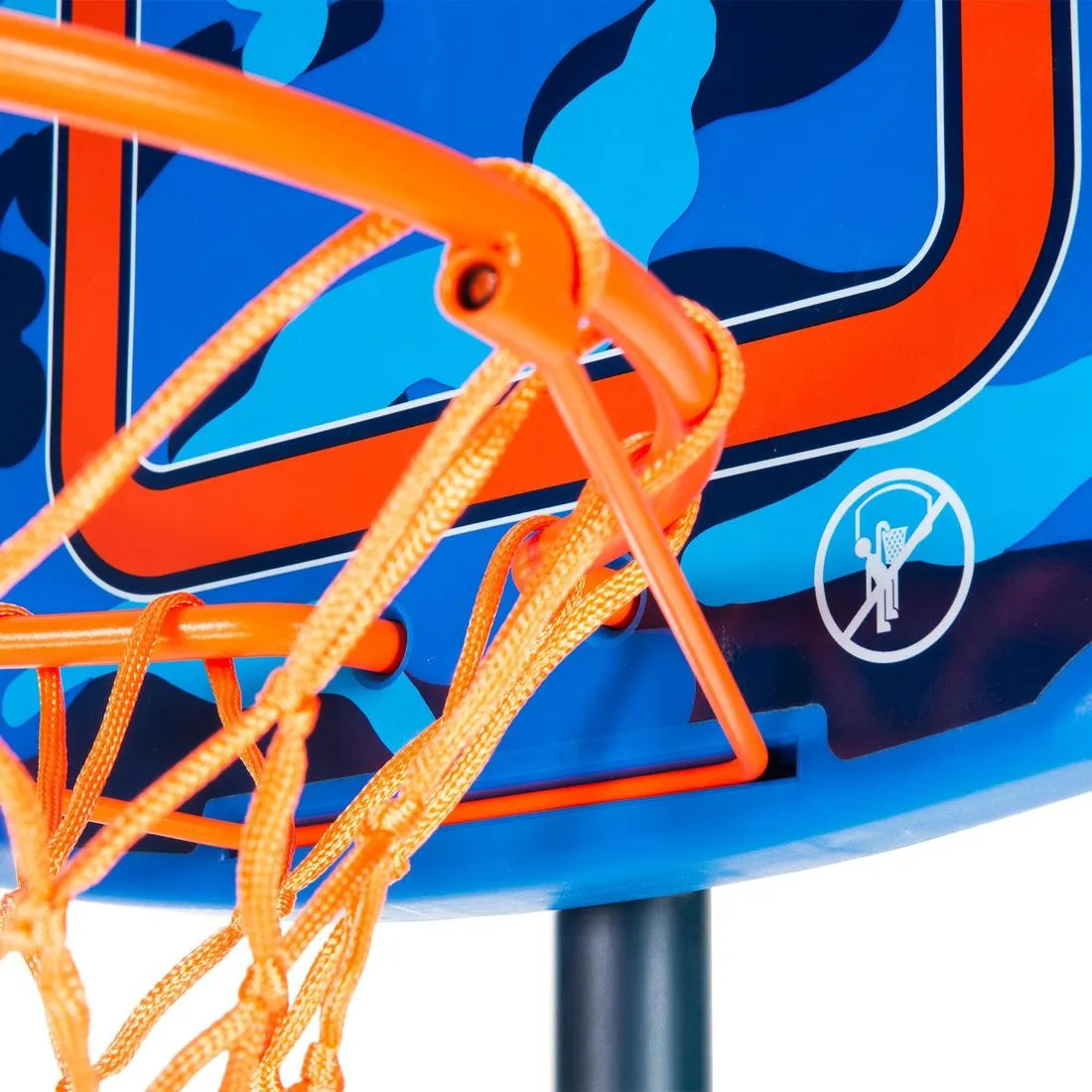 Kids' Basketball Hoop On Stand Adjustable 1.30m To 1.60m K500 Aniball - Blue