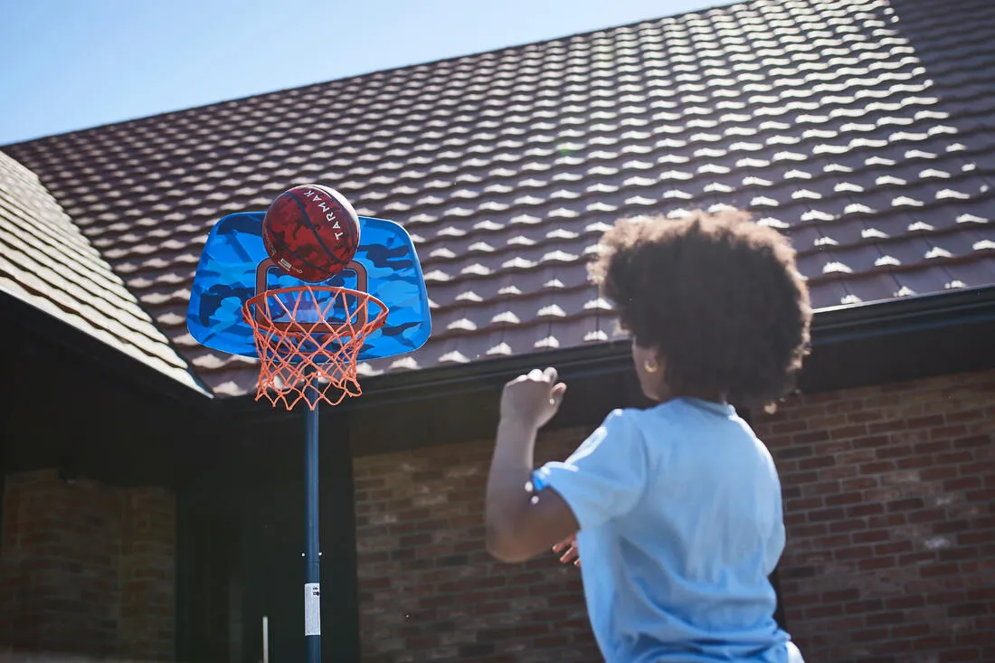 Kids' Basketball Hoop On Stand Adjustable 1.30m To 1.60m K500 Aniball - Blue