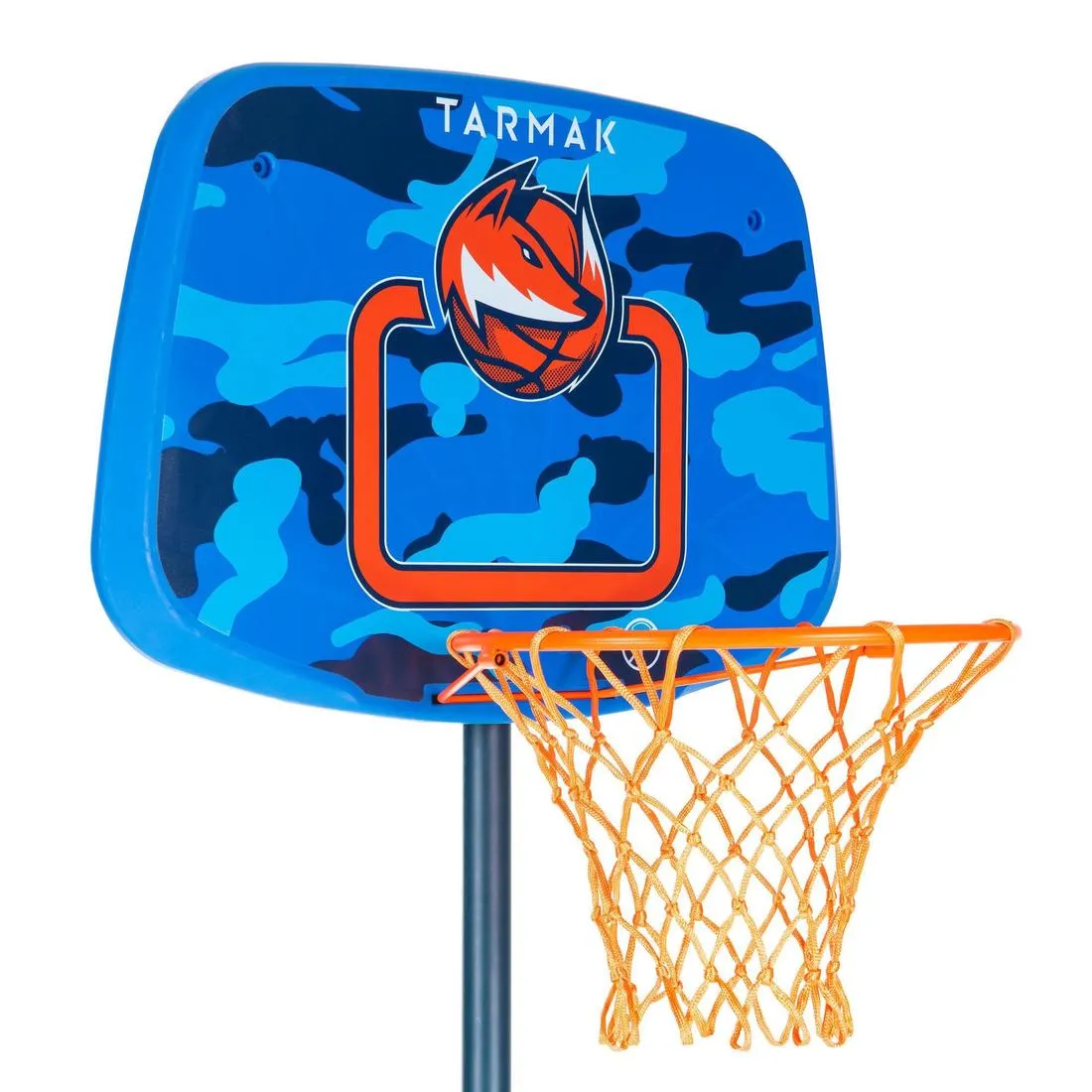 Kids' Basketball Hoop On Stand Adjustable 1.30m To 1.60m K500 Aniball - Blue