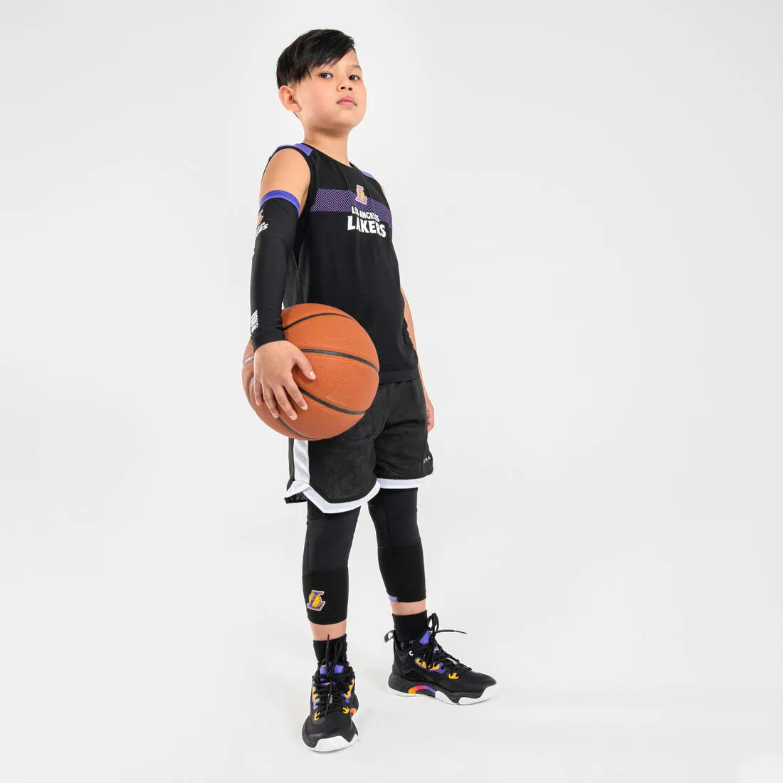 Kids' Basketball Sleeve E500 - NBA Los Angeles Lakers/Black
