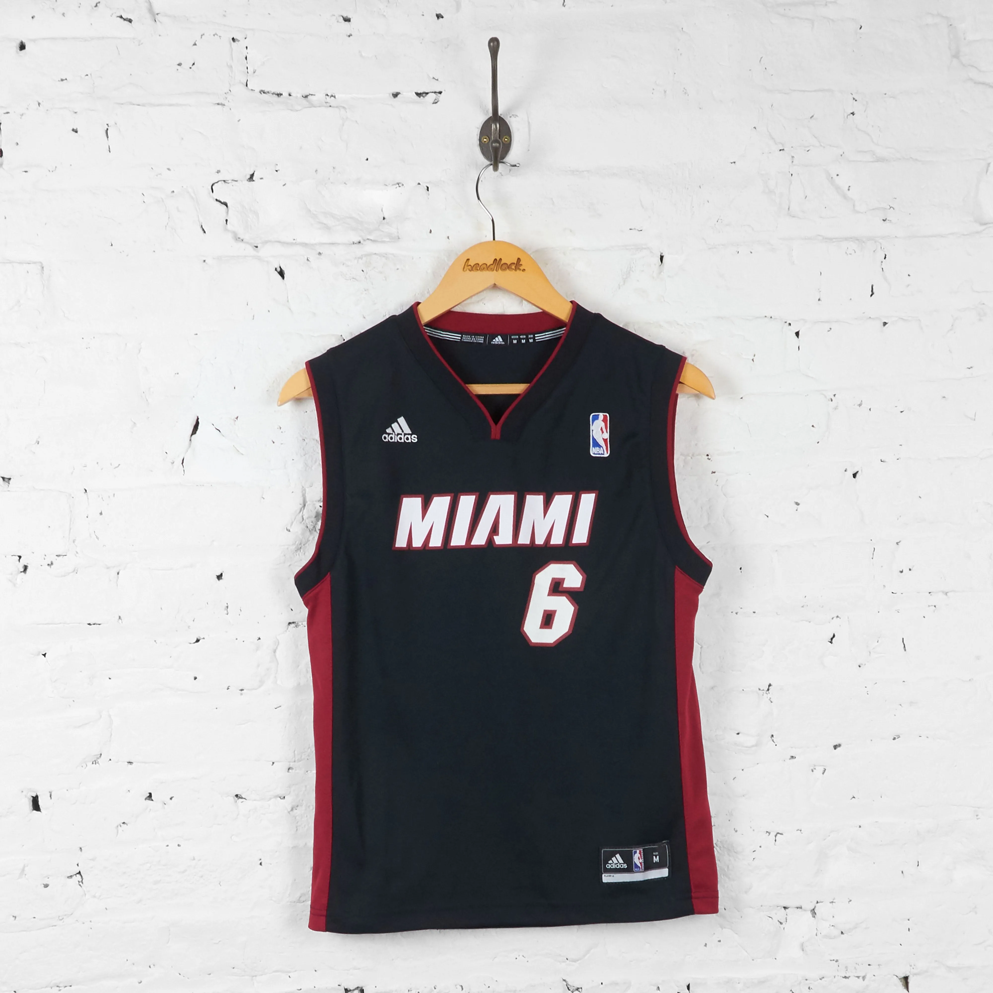 Kids Miami Heat James NBA Basketball Jersey - Black - M Boys