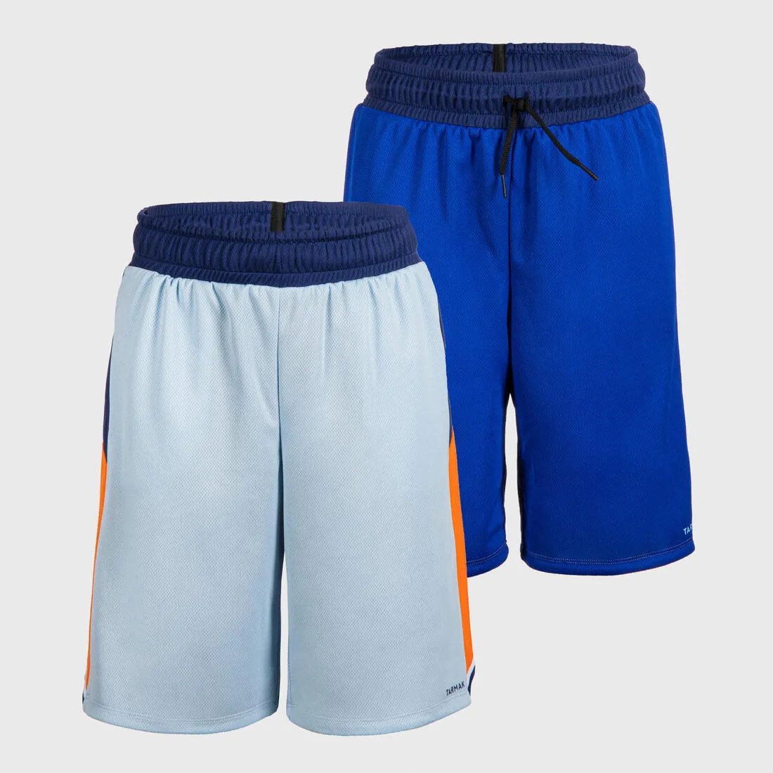 Kids' Reversible Basketball Shorts SH500R - Burgundy