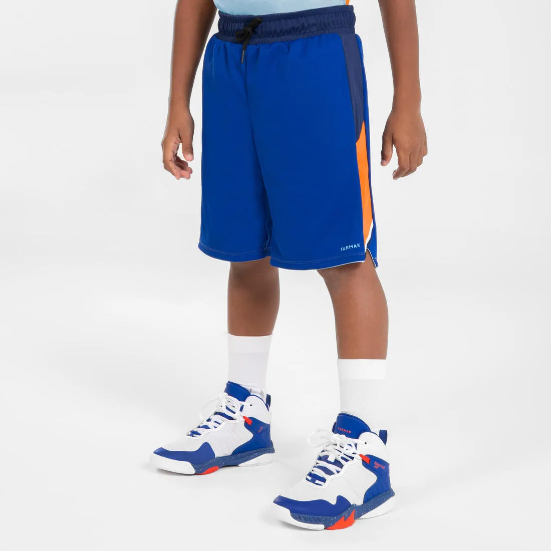Kids' Reversible Basketball Shorts SH500R - Burgundy