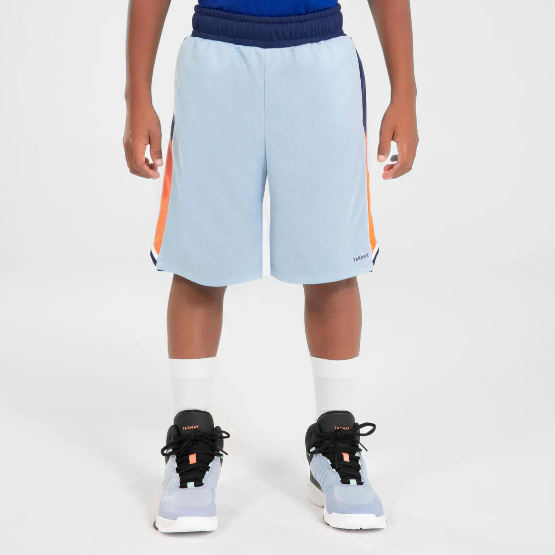 Kids' Reversible Basketball Shorts SH500R - Burgundy