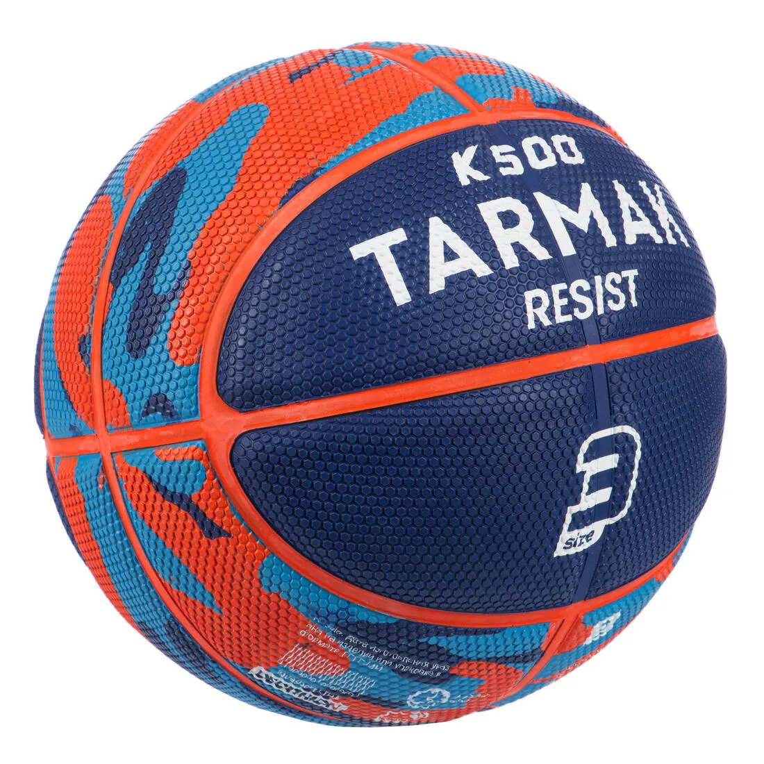 Kids' Rubber Basketball Size 3 K500 - Blue/Red