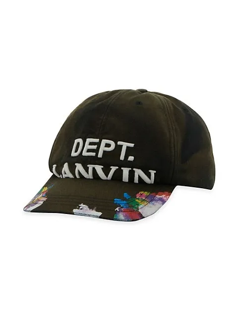Lanvin Gallery Dept. x Lanvin Logo Splatter Paint Baseball Cap