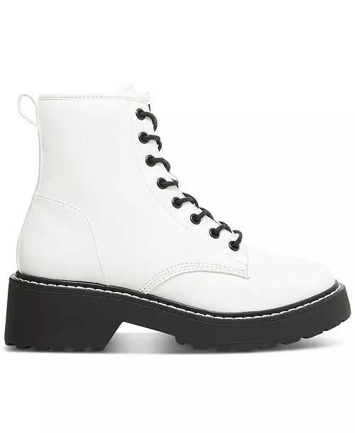 Leather Lace Up Combat Boot