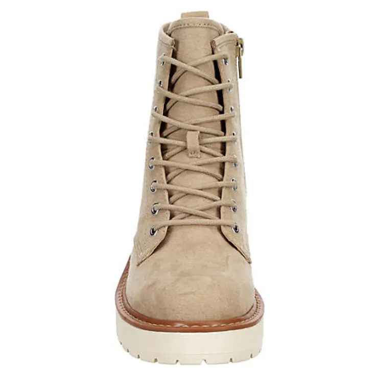 Leather Lace Up Combat Boot