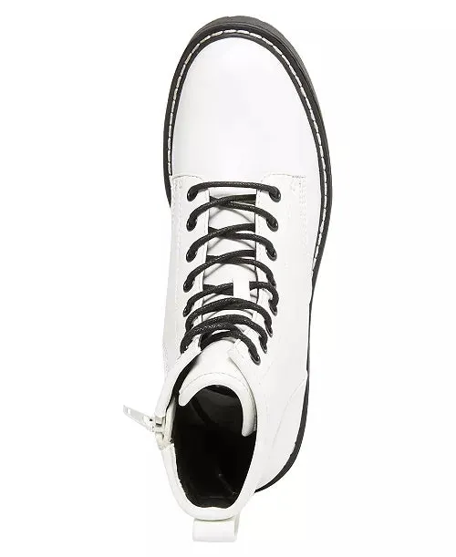 Leather Lace Up Combat Boot