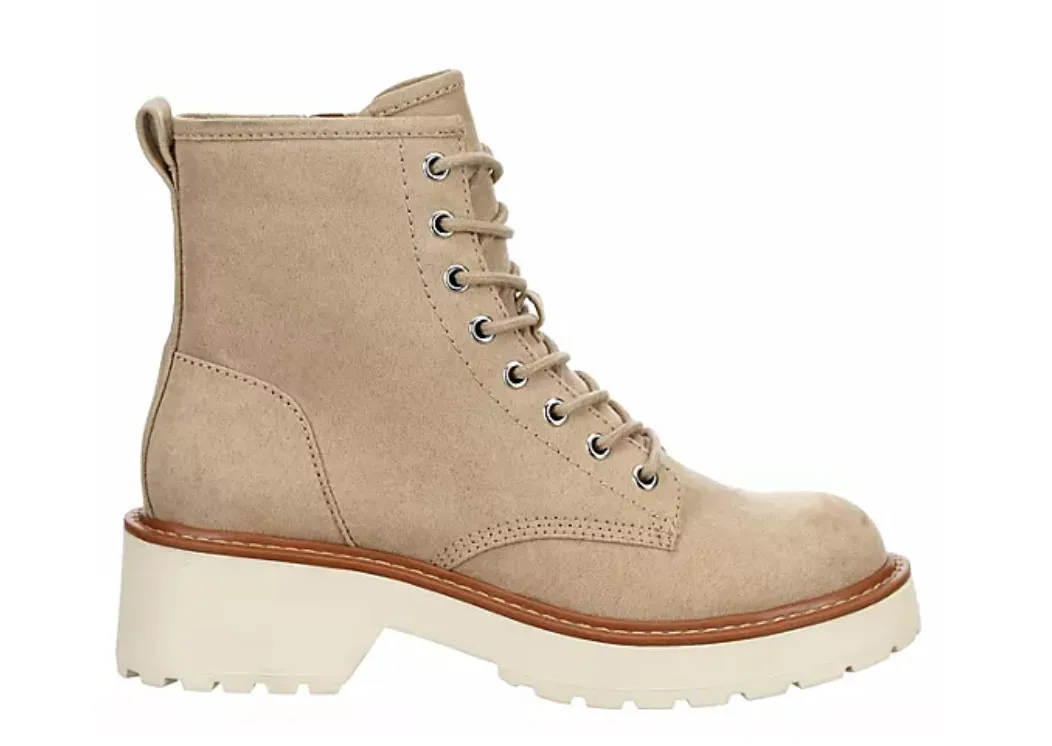 Leather Lace Up Combat Boot