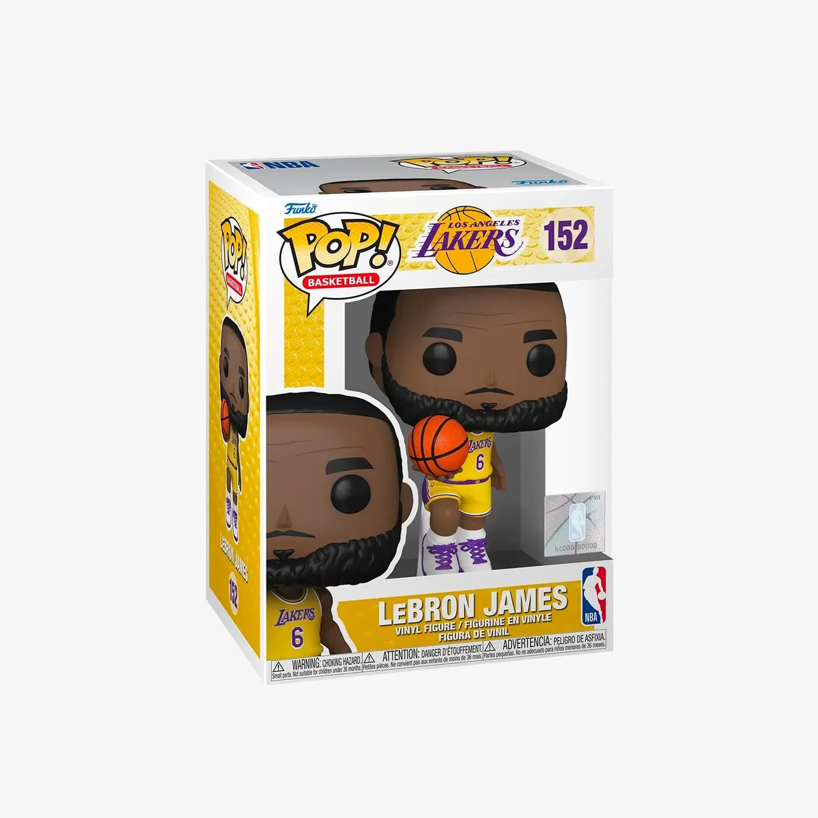 LeBron James Los Angeles Lakers #6 Jump NBA Pop! Vinyl - Yellow