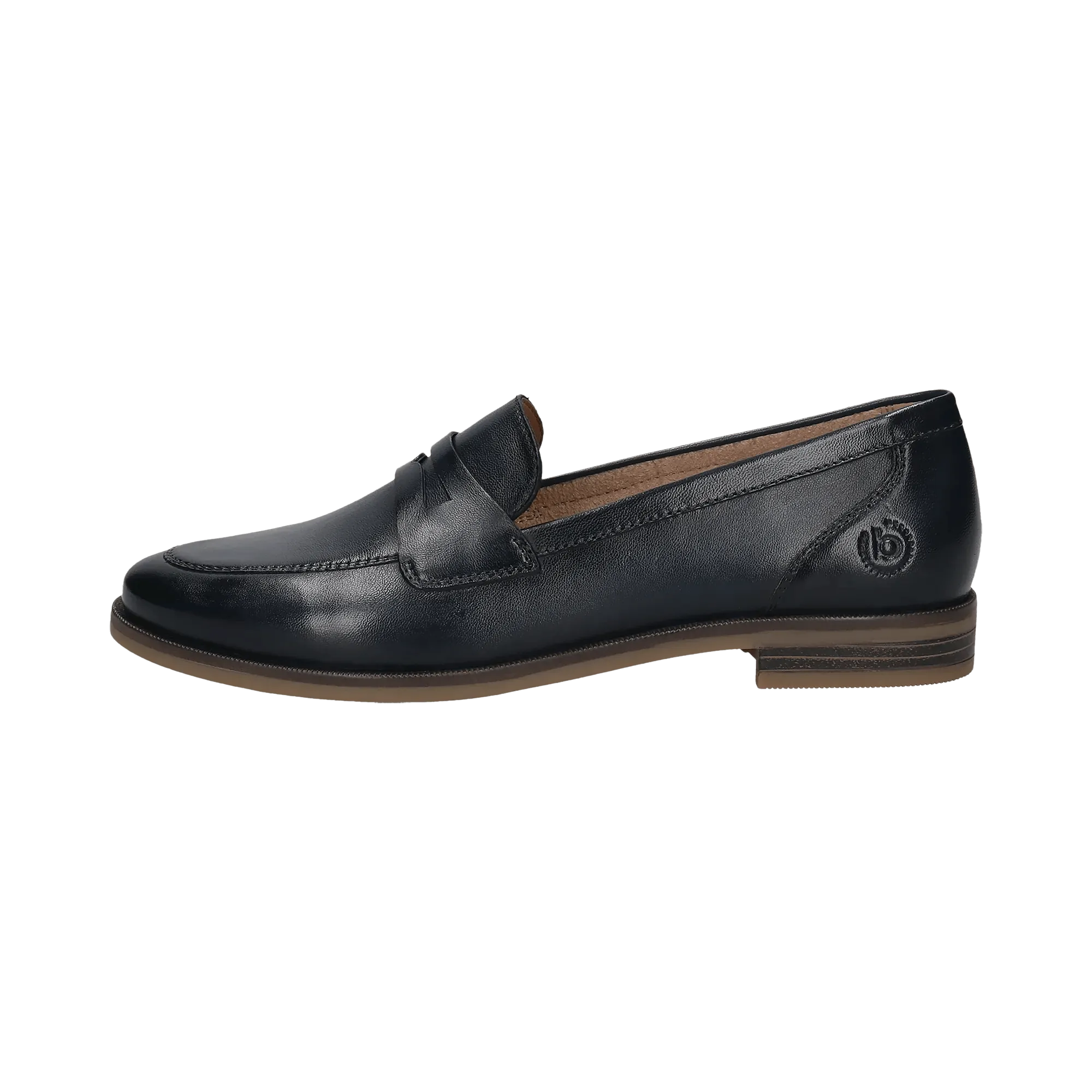 Leder Loafers dunkelblau