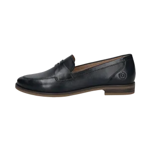 Leder Loafers dunkelblau