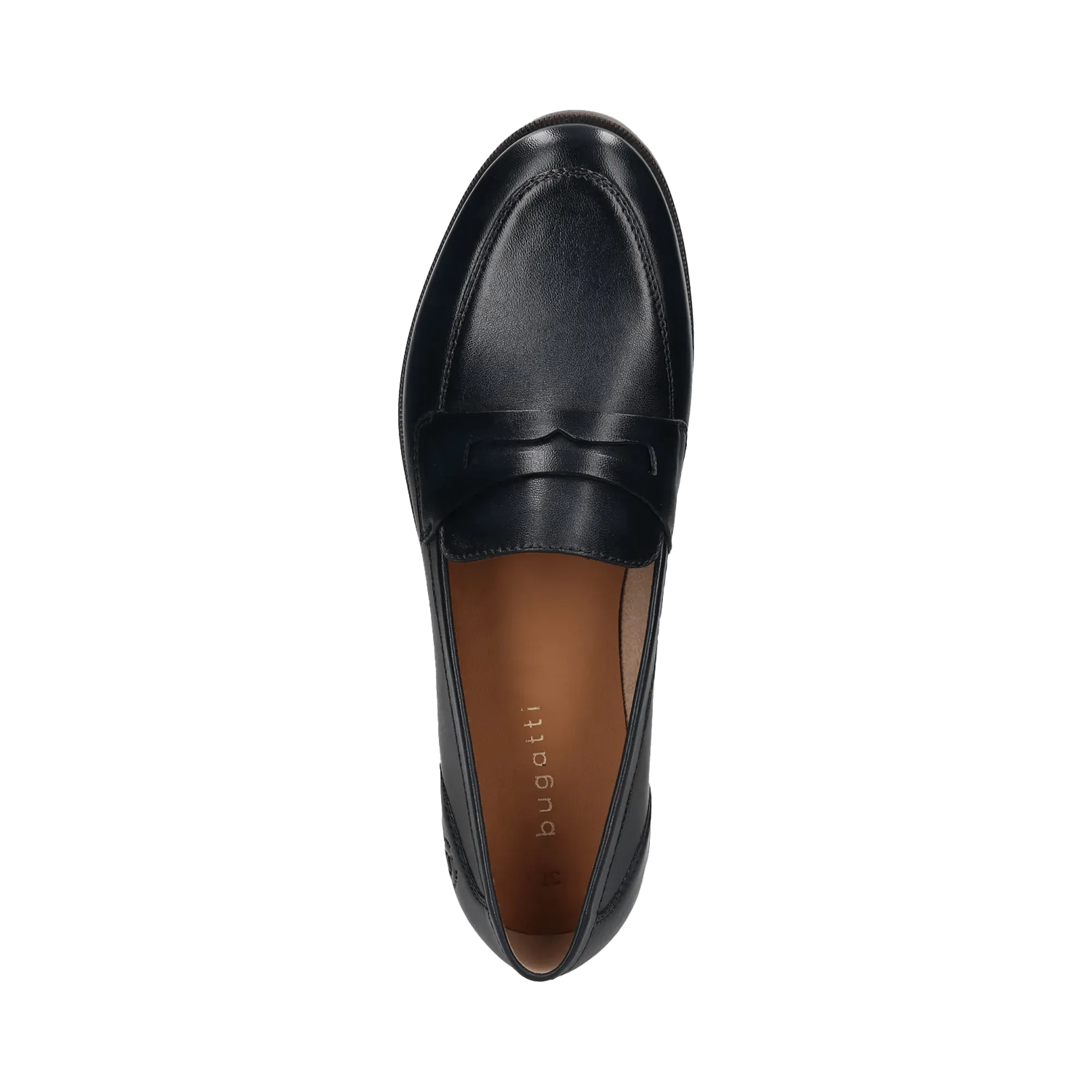 Leder Loafers dunkelblau
