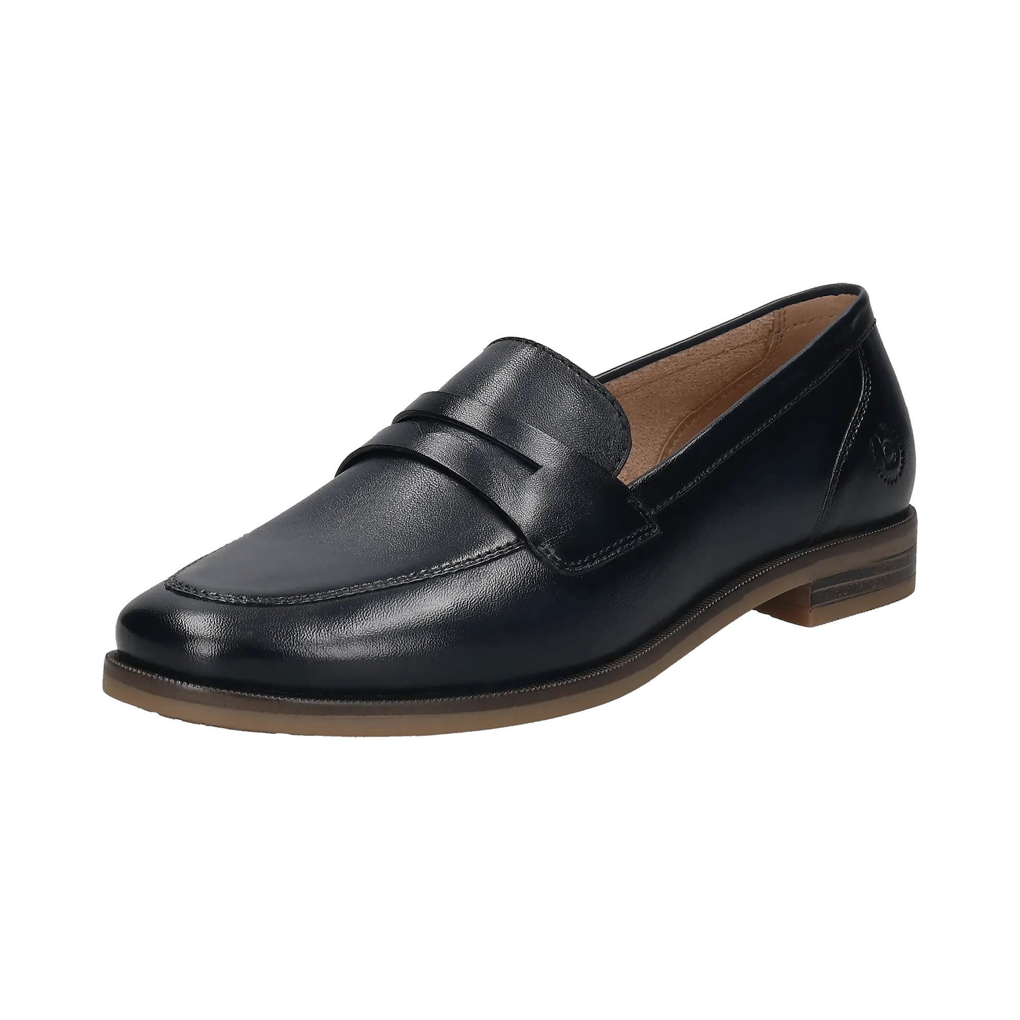 Leder Loafers dunkelblau