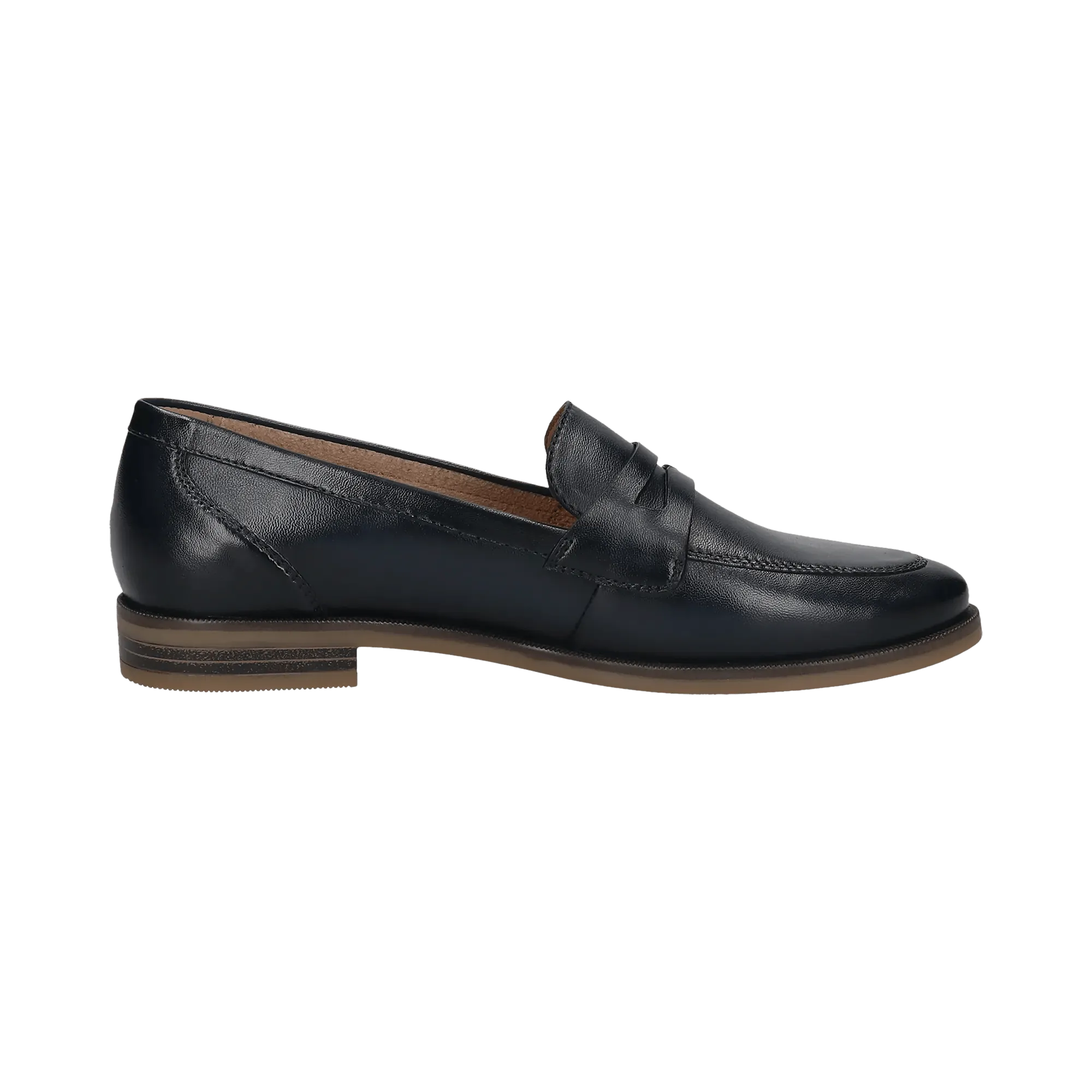 Leder Loafers dunkelblau