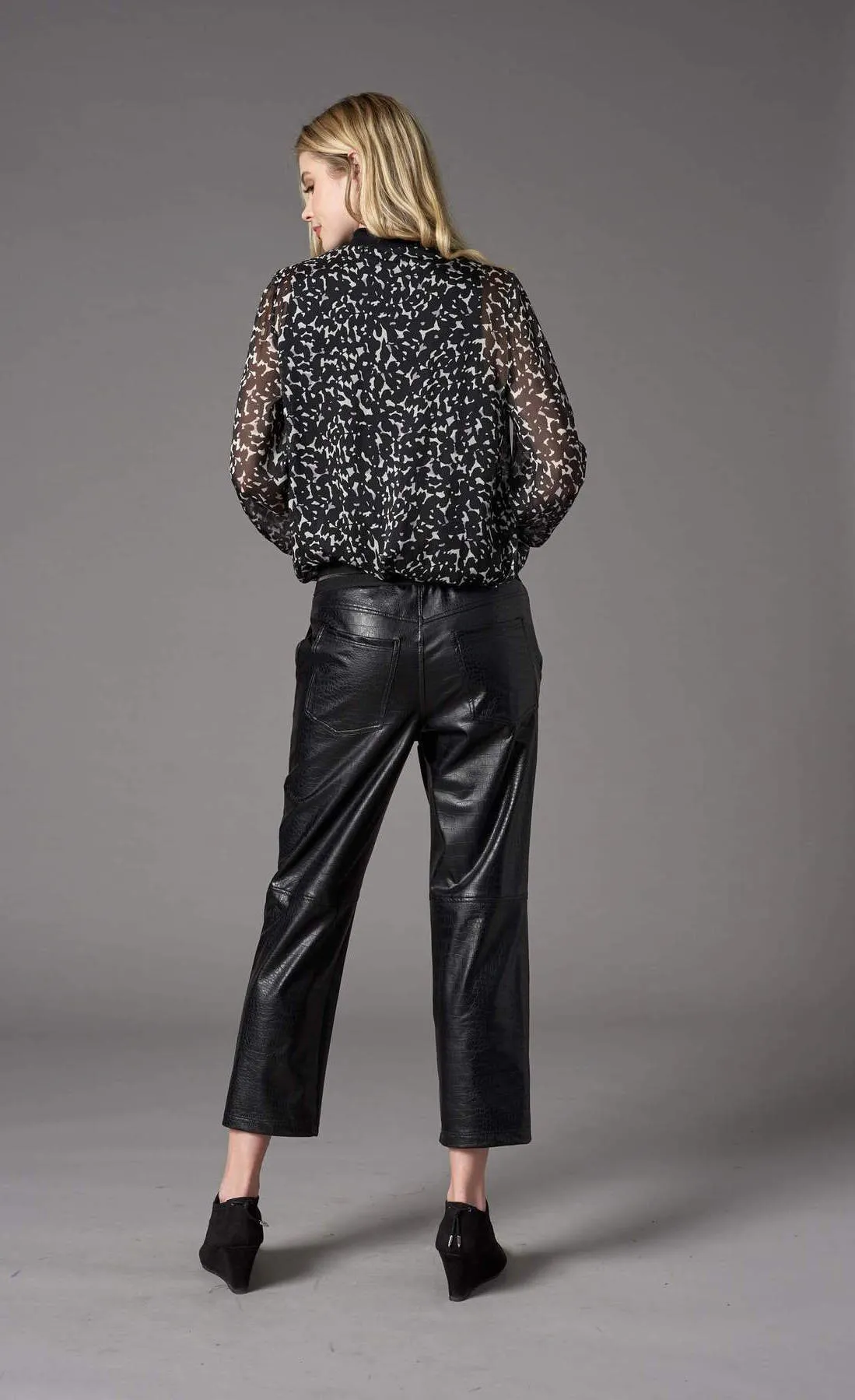 Lola & Sophie Vegan Leather Jogger