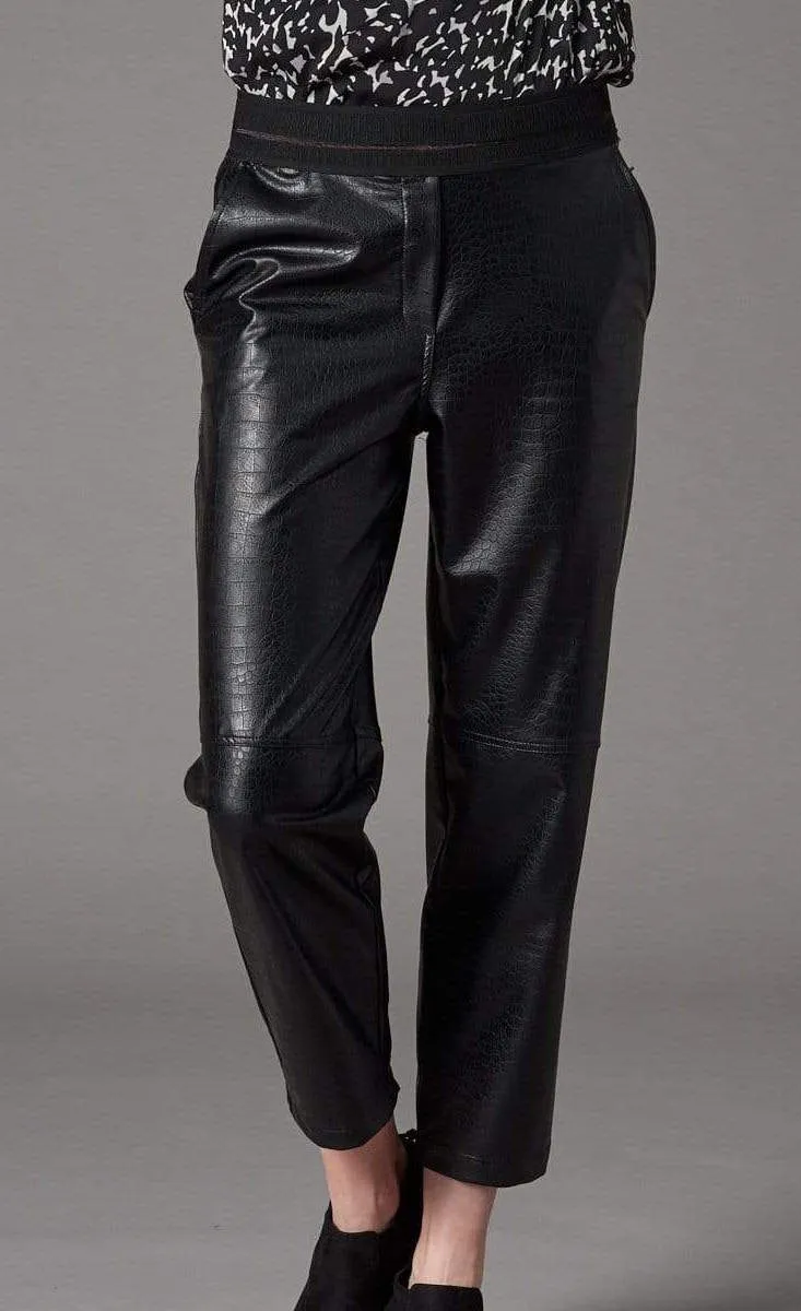 Lola & Sophie Vegan Leather Jogger