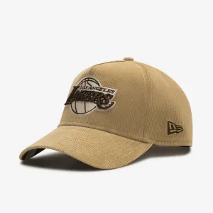 Los Angeles Lakers 9Forty Camel Cord A-Frame Snapback - Beige