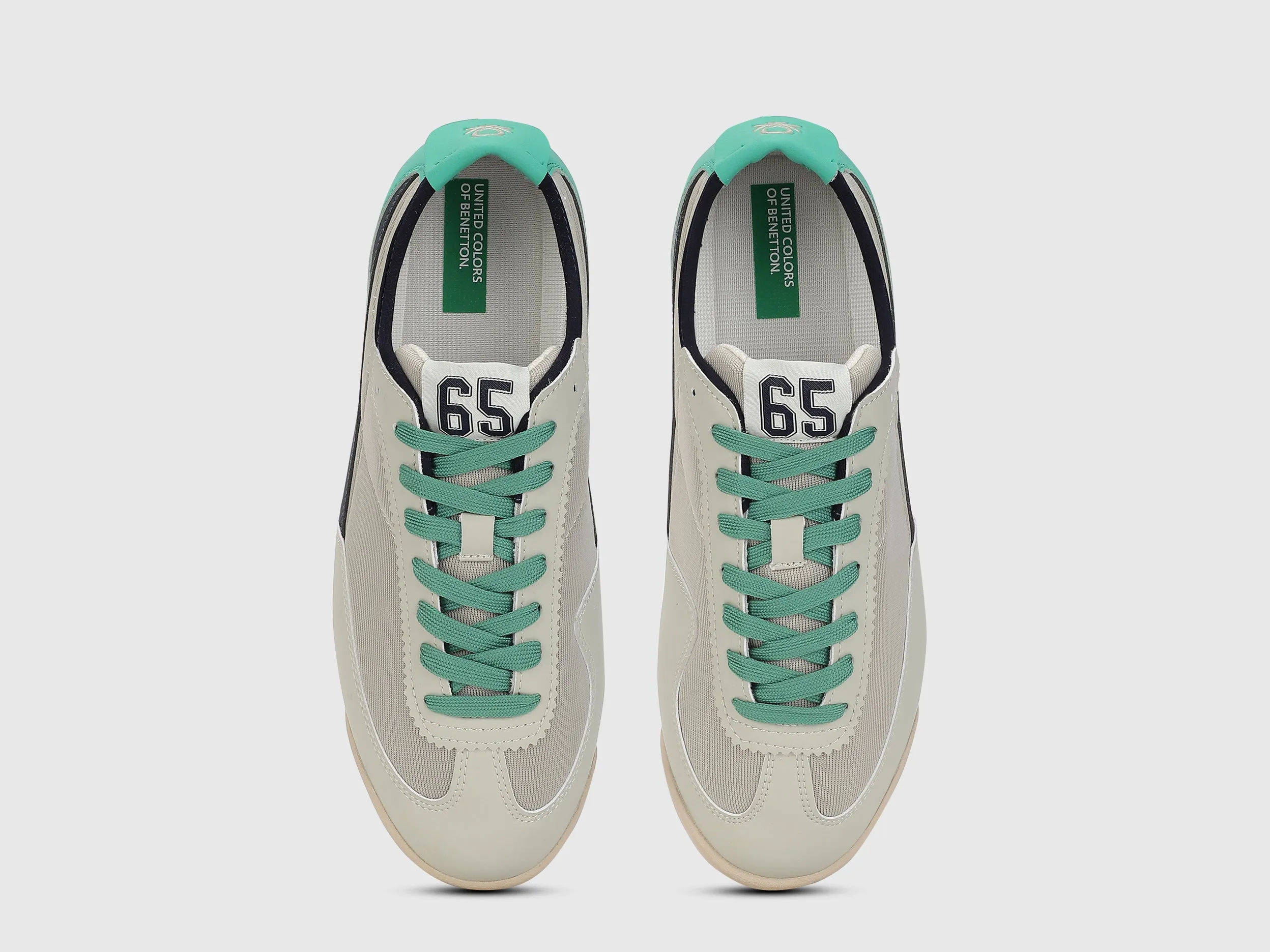 Men PU Mesh Colorblocked Sneakers