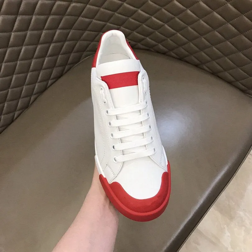 Men Sneakers Genuine Leather Mixed Color