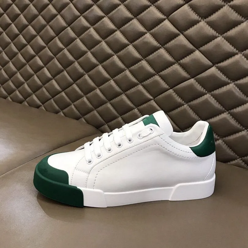 Men Sneakers Genuine Leather Mixed Color