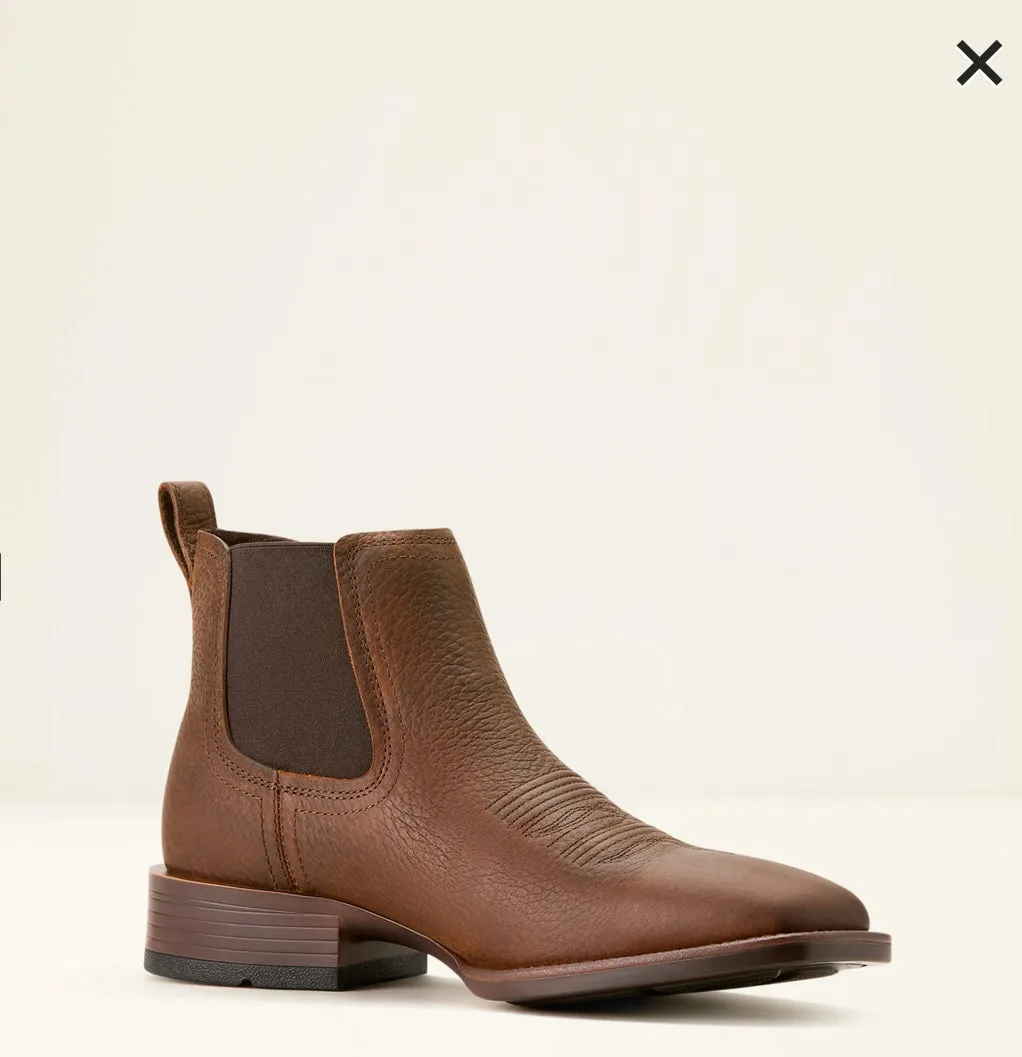 Men’s Booker Ultra Western Boot Brown Oiled Rowdy