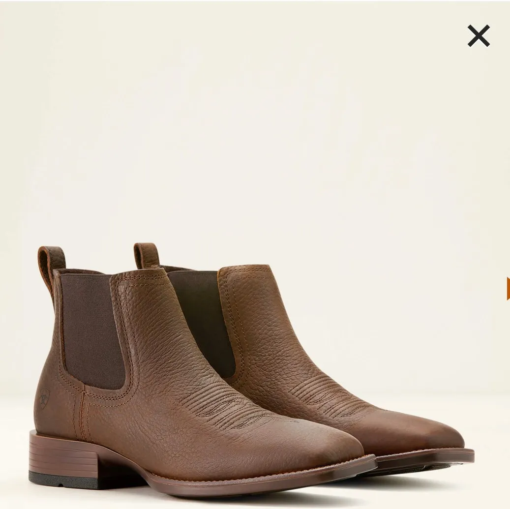 Men’s Booker Ultra Western Boot Brown Oiled Rowdy