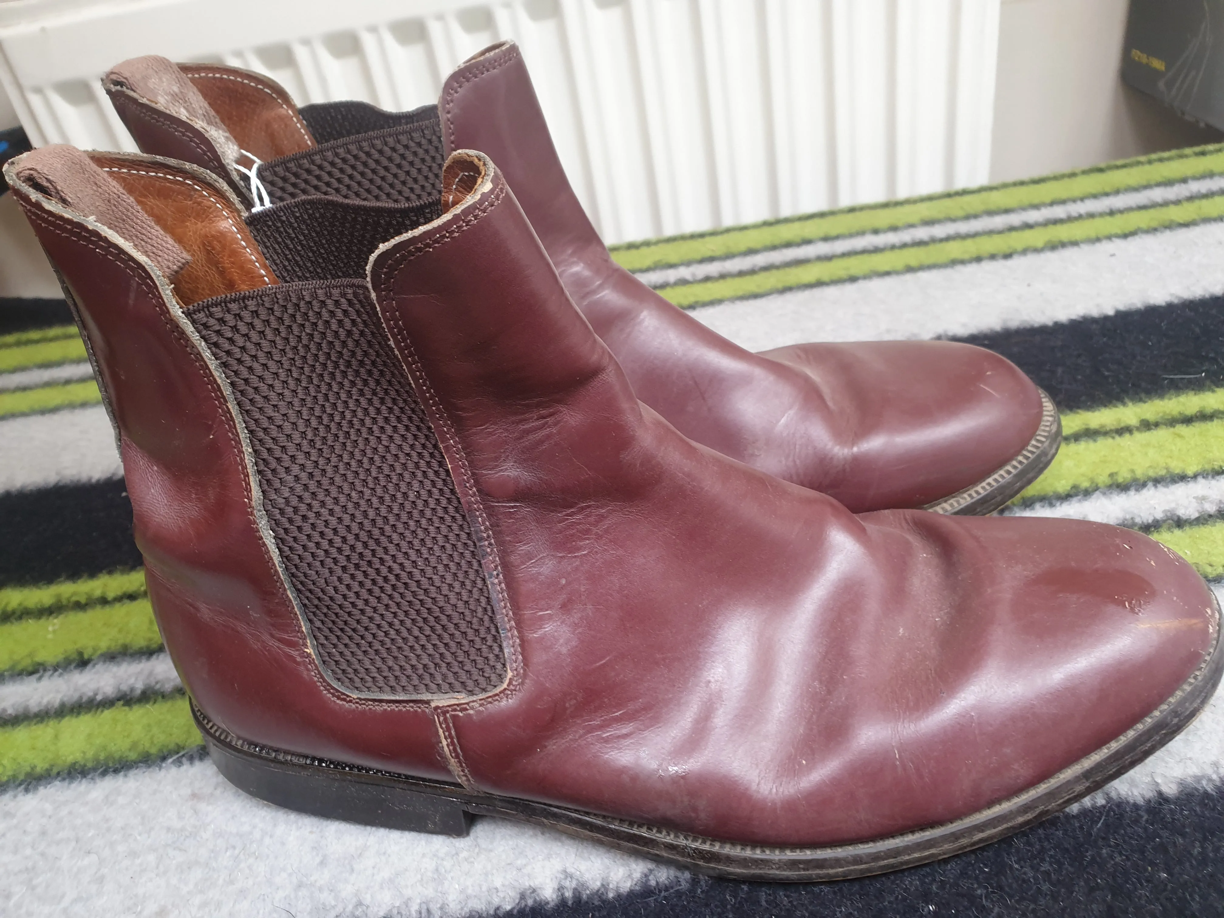 Mens Size 10 Stylo oxblood jodhpur boots FREE POSTAGE ✅