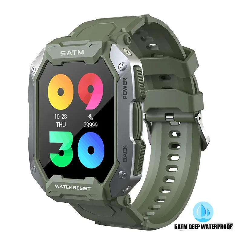 Men's Swim Sport Smartwatch - 50m Depth IP68 Waterproof