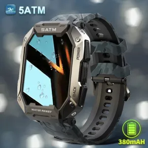 Men's Swim Sport Smartwatch - 50m Depth IP68 Waterproof