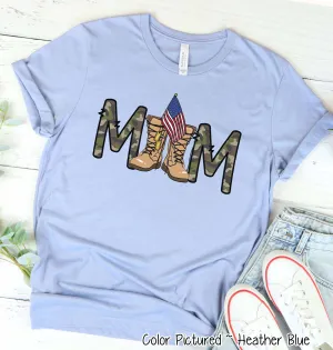 Military Mom with Combat Boots Tee