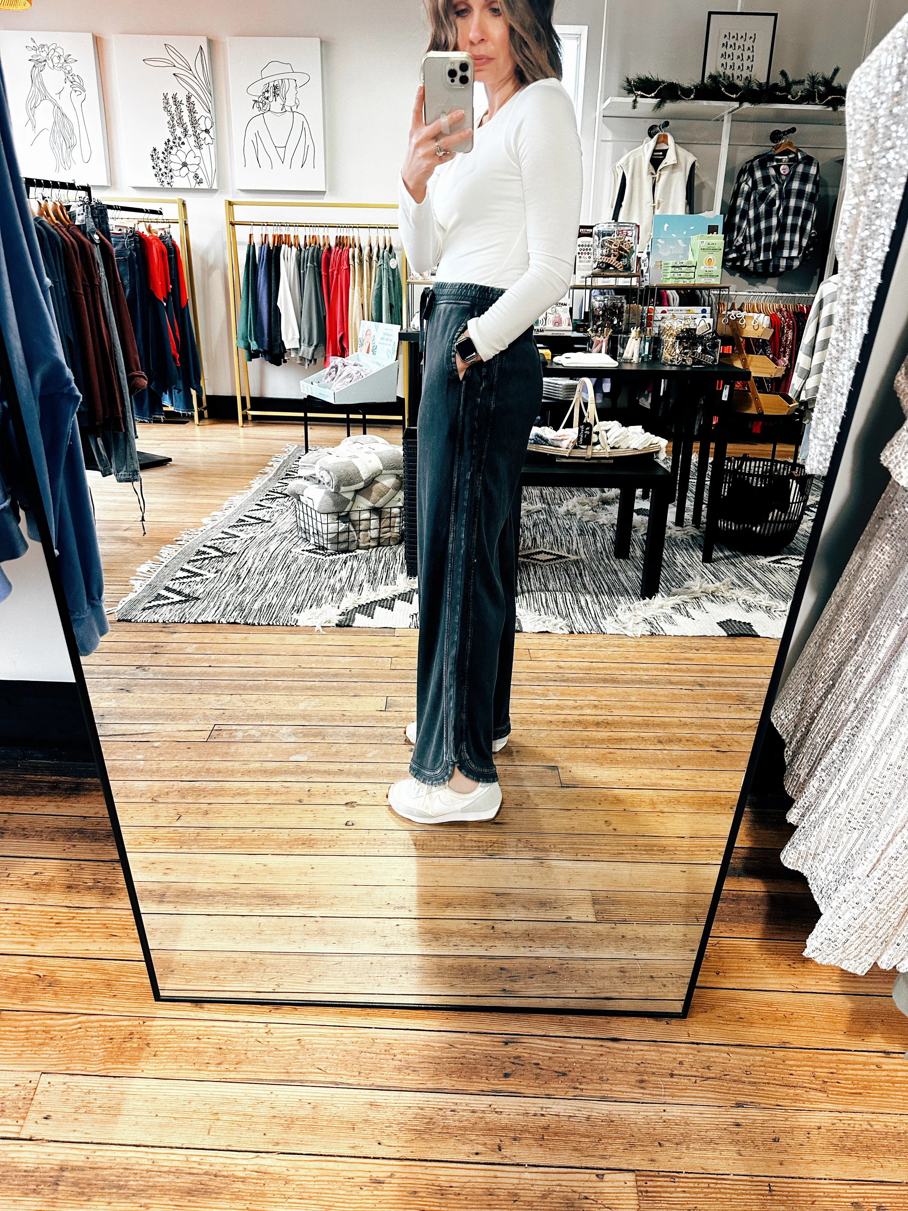Mineral Wash Knit Pants