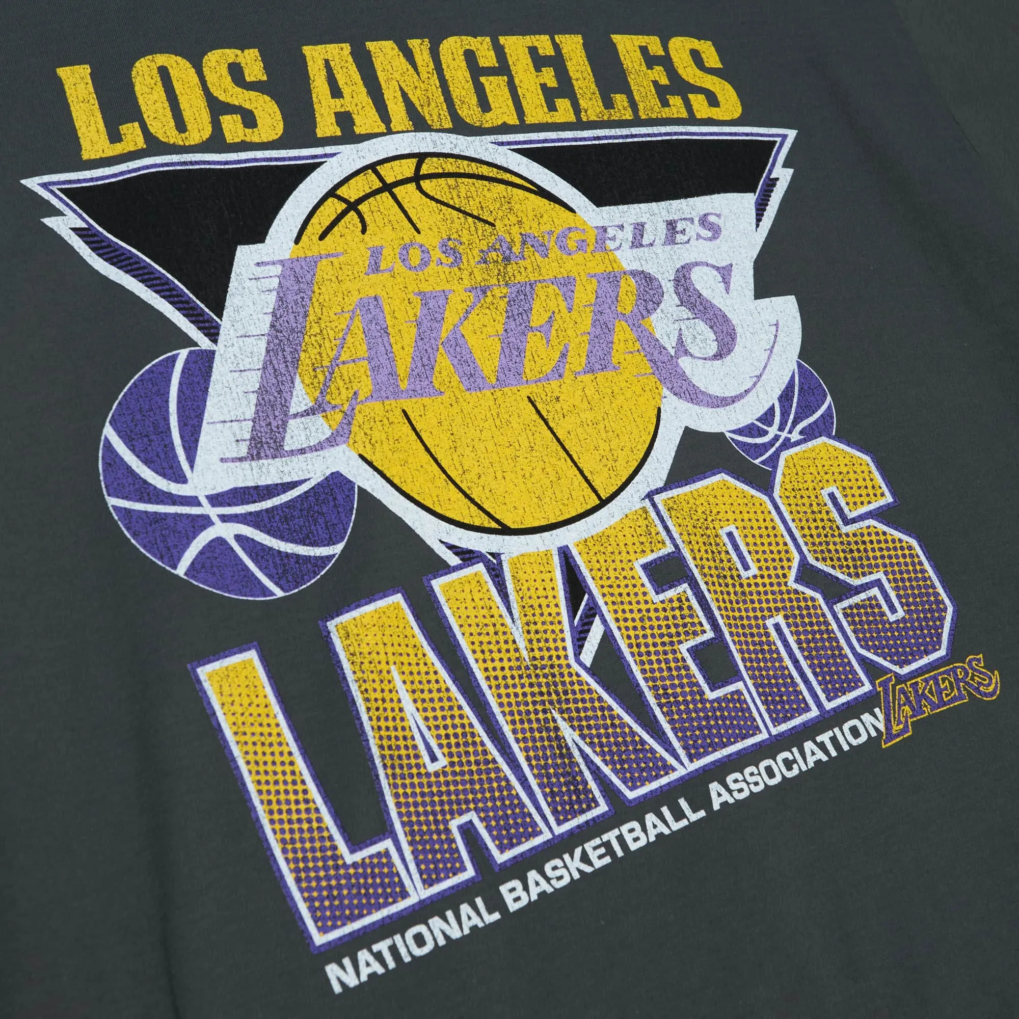 Mitchell & Ness Vintage Cracked Tee Los Angeles Lakers