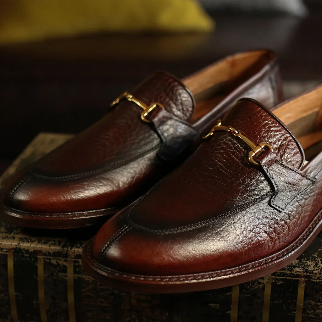 MOD. 3027 | Horsebit loafer Bisonte | Dama