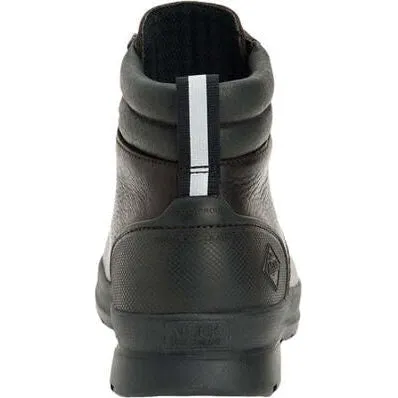Muck Men's Chore Farm Leather Waterproof Comp Toe Work Boot - Black - CLLC-900