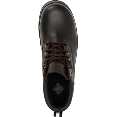 Muck Men's Chore Farm Leather Waterproof Comp Toe Work Boot - Black - CLLC-900