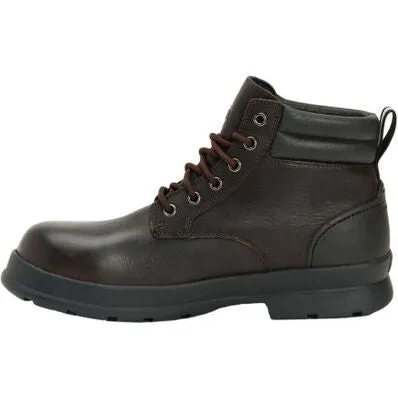 Muck Men's Chore Farm Leather Waterproof Comp Toe Work Boot - Black - CLLC-900